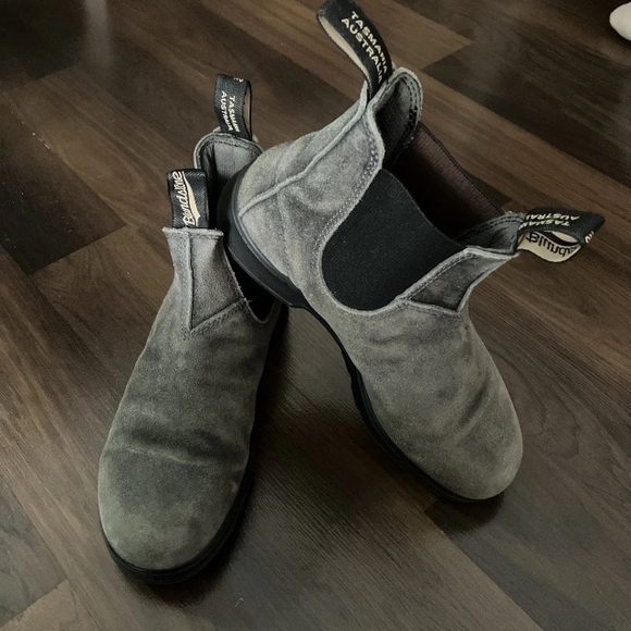 Blundstone Women's Classic Chelsea Boots Charcoal Grey Leather AU 6.5 US - Picture 2 of 15
